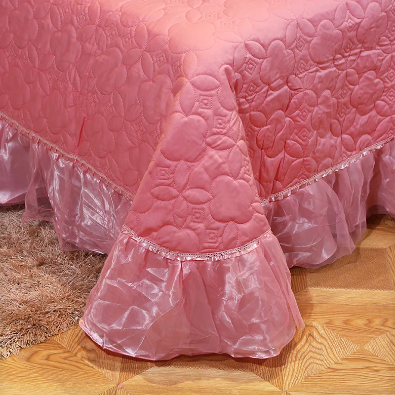 Красный розовый жаккард свадьбные постельные комплекты 4/6/9 шт. queen king size постельное белье кружевное роскошное постельное белье покрывало