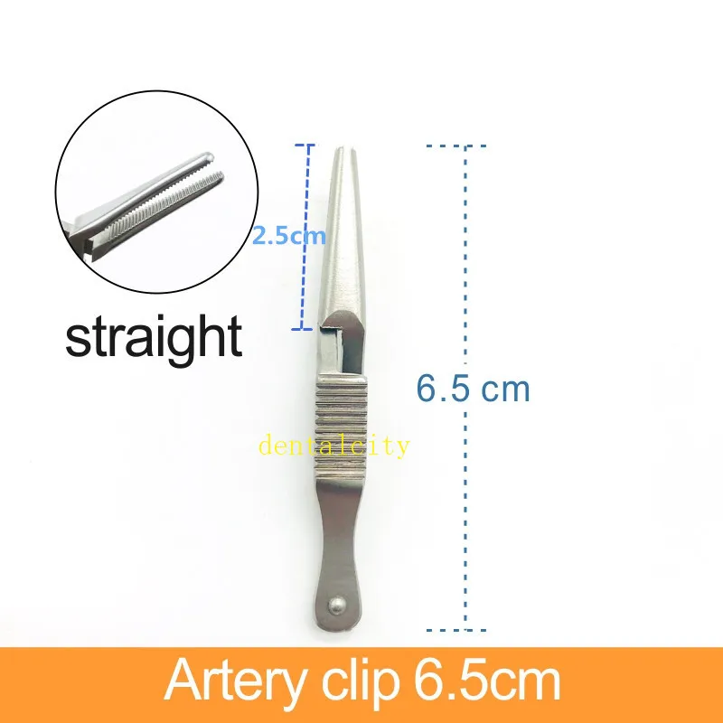 Артериальные сосудистые зажимные clipper Временная Блокировка Клип артериальные hemostas нержавеющая сталь микрохирургический инструмент