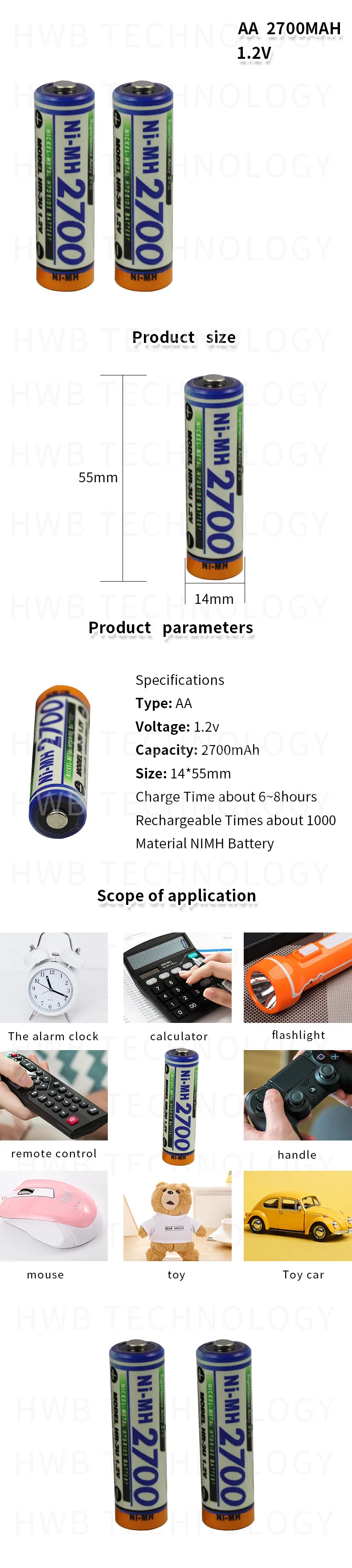 4 шт./лот Новинка для SANYO 1,2 V AA 2700mAh третьего поколения перезаряжаемый чехол с предзарядкой для игрушек, MP3, камеры