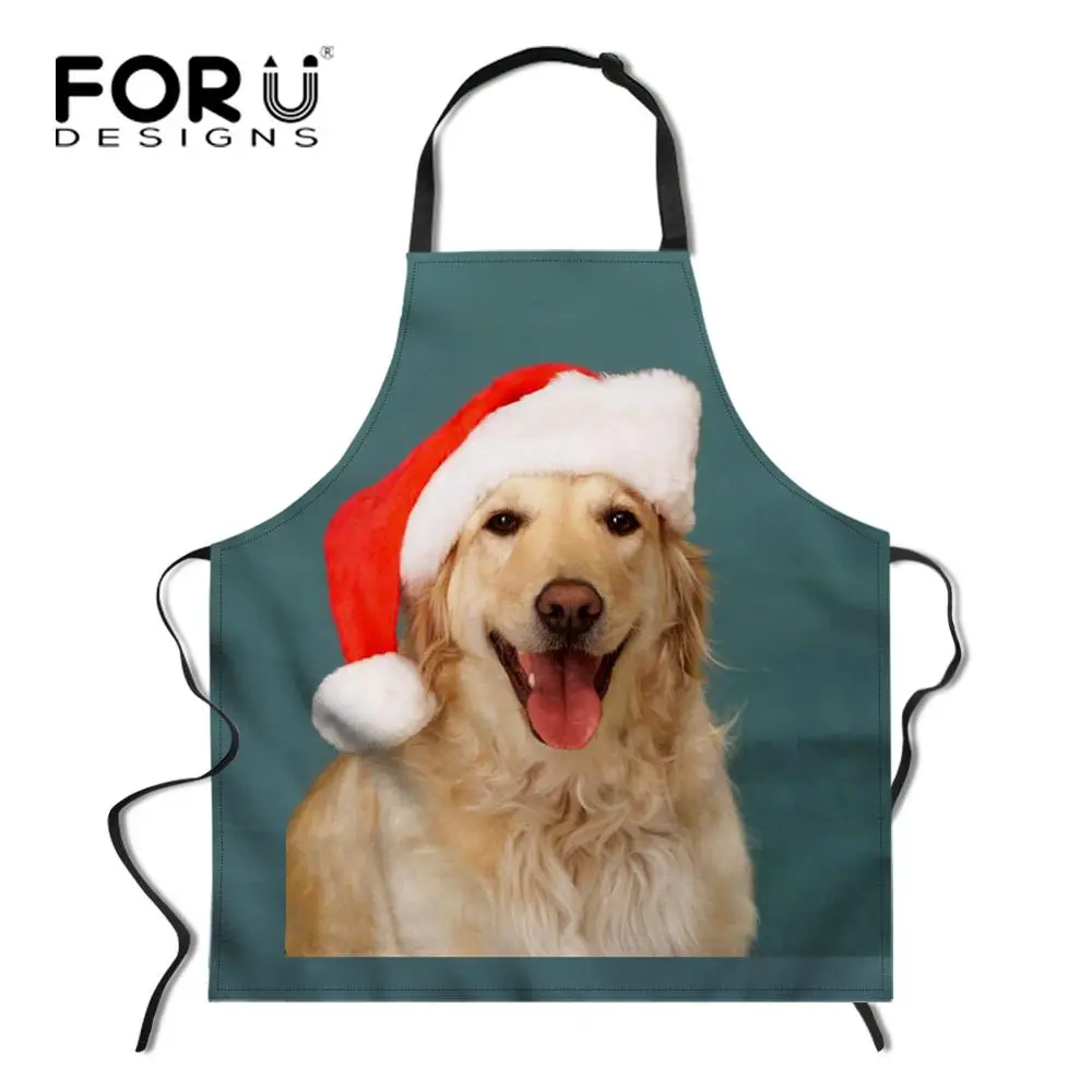 FORUDESIGNS Merry Christmas кухонные женские фартуки маслостойкие шеф-повара Pinafore барбекю вечерние Кухонный Фартук инструменты для уборки дома - Цвет: L291R