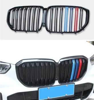 

ABS Car Front Bumper Mesh Racing Grille Grills For BMW X5 X5M G05 2019 2020 2021 Year 2PCS/set