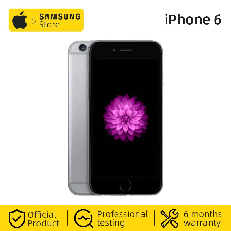 Unlocked Apple iPhone 6 Fingerprint 128GB ROM 4.7 inch IOS Dual Core
1.4GHz 8.0 MP Camera 3G WCDMA 4G LTE Used Mobile phone