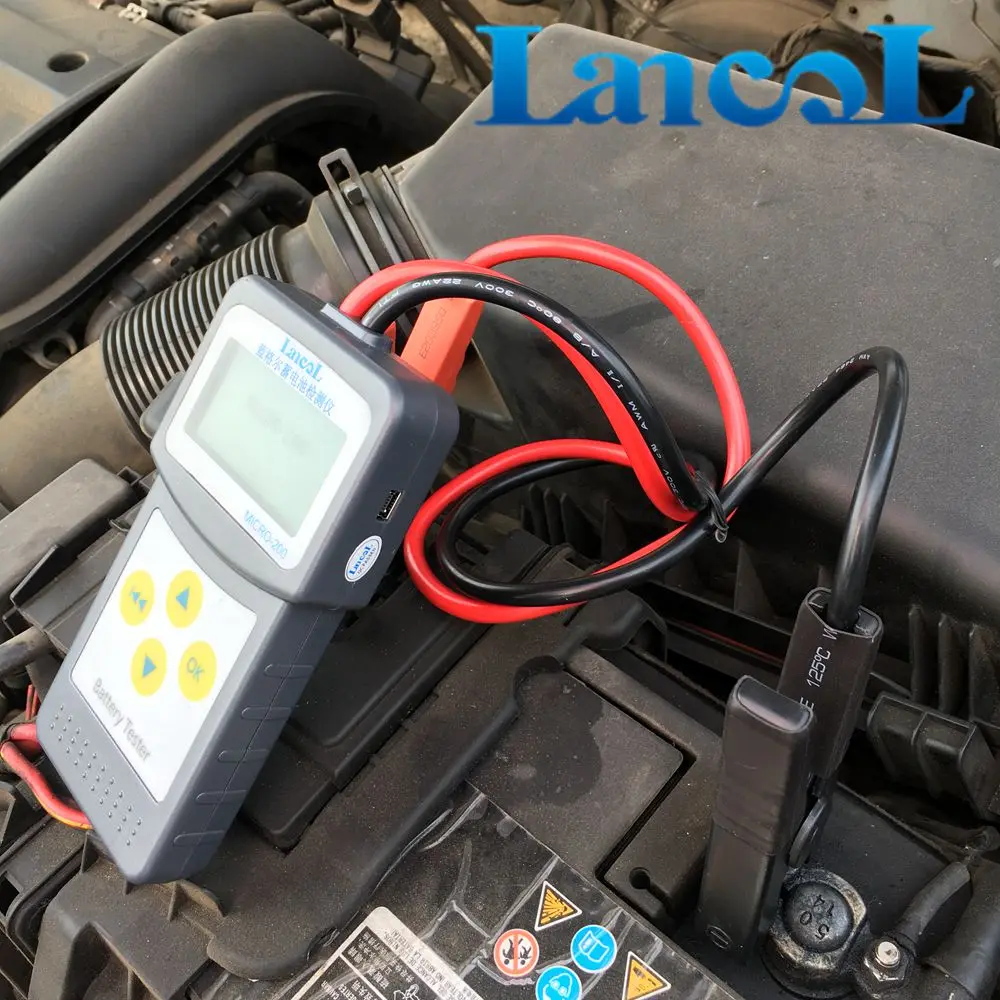 Lancol MICRO 200 автомобиля Батарея Тестер 12 В автомобиль цифровой анализатор 30 200Ah