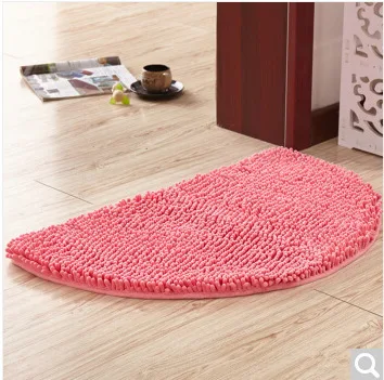 Pink Полукруглый коврик у входной двери, напольный коврик для передней двери, коврик для кухни ванной, впитывающий дверной коврик - Цвет: Pink