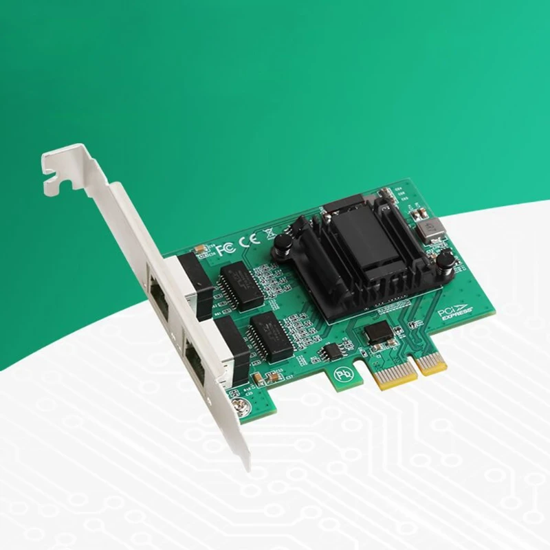 KX4A для intel 82571 1000M PCI Gigabit Network Express X1 1000 Мбит/с настольный Sfp Ethernet адаптер карта RJ45 2