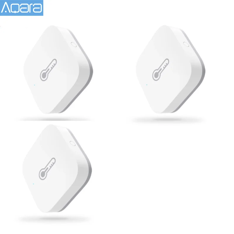 Aqara termômetro ambiente inteligente com conexão zigbee, sensor