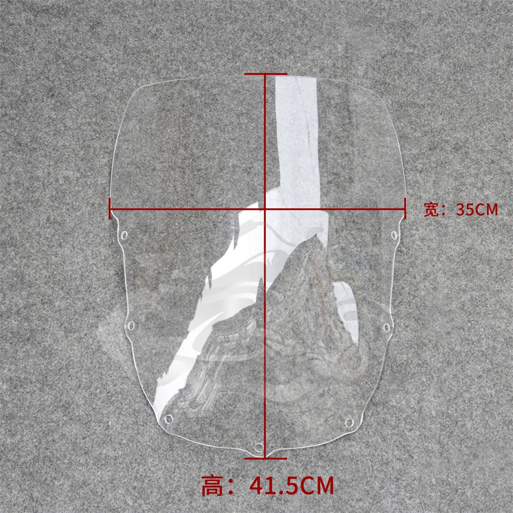 Fit For ZZR1100 1990 1991 1992 Clear Black Motorcycle Windshield
