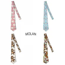 Классические мужские Формальные Галстуки бизнес свадьба полоса 8 см мультфильм картина маслом Повседневный галстук 3D мультфильм характер печати Галстуки XLD01