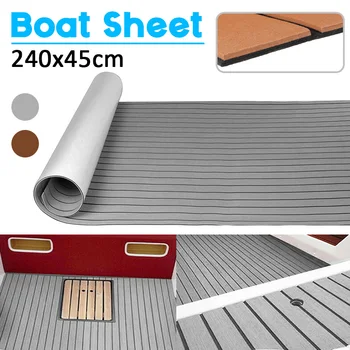 

Teak Flooring 1200x2400x5mm Self Adhesive EVA Boat Yacht Marine Flooring Faux Imitation Teak Decking Sheet Pad Foam Floor Mat