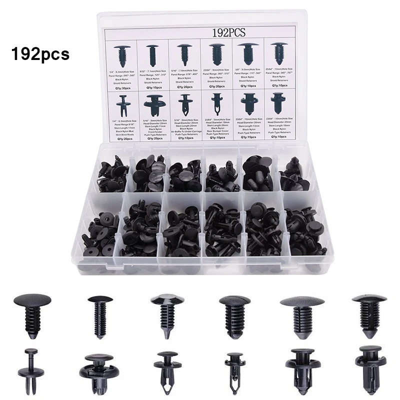 Lots 30PCS Car Vehicle Parts Black Front /& Rear Bumper Clip Retainer Fastener