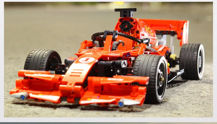 Монстр мотор 701000 технологические строительные блоки F1 гоночный автомобиль MOC совместимый IEGOset RC дистанционное управление Скорость Модель кирпичики игрушки подарок