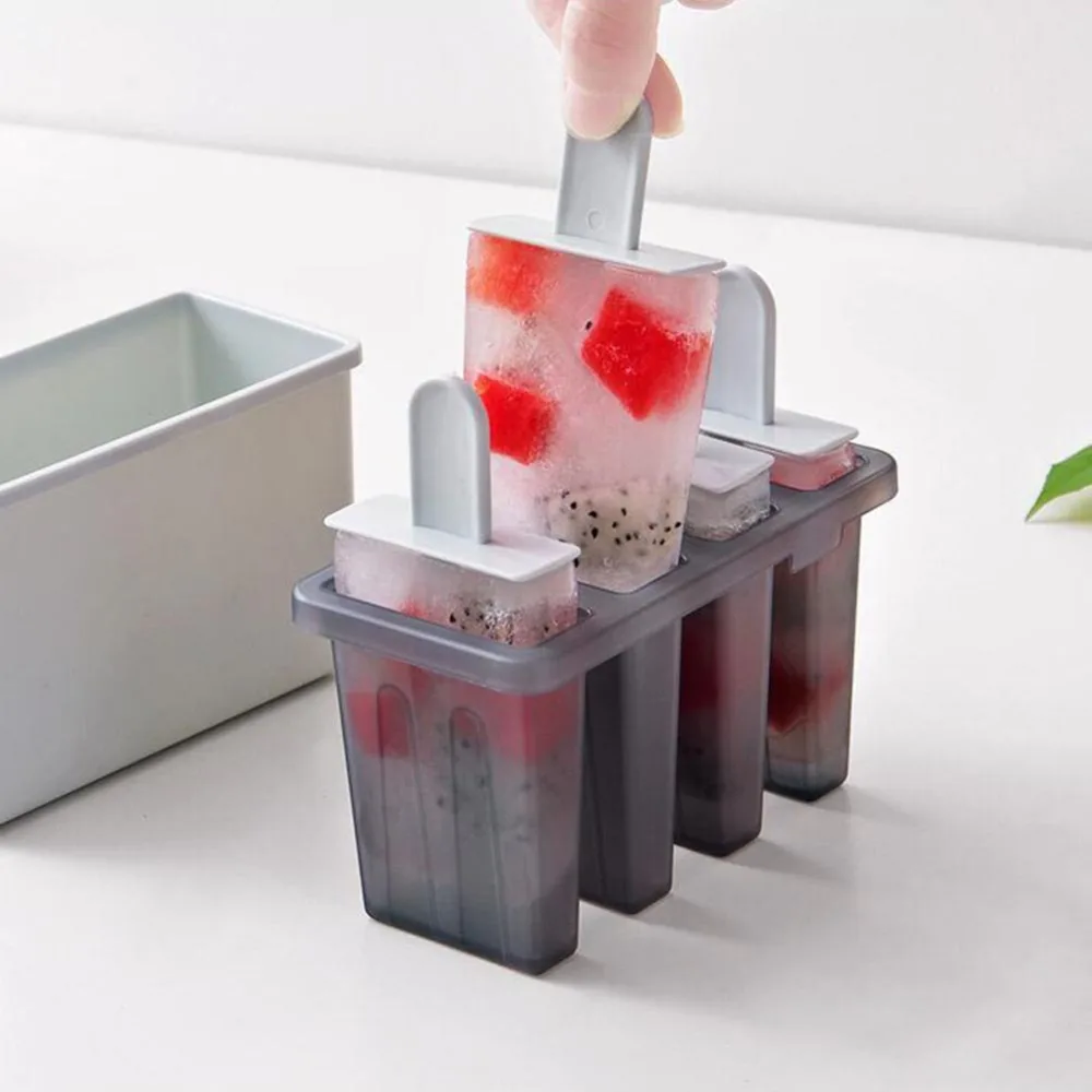 DIY держатели форм для мороженого многоразовые формы для мороженого с лотком и палочками новые наборы форм