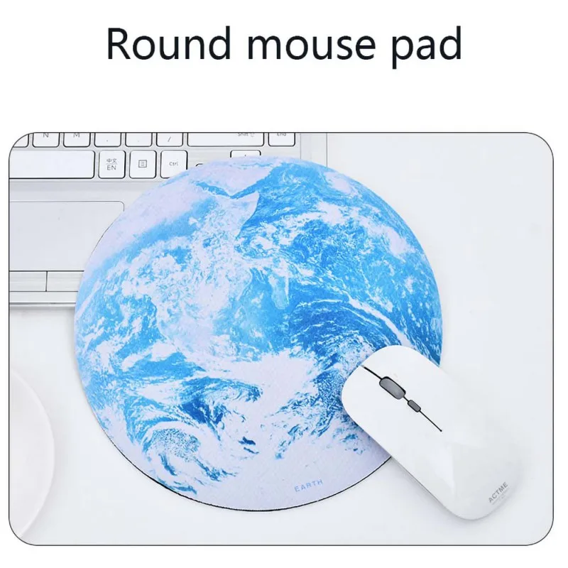 

Planet Pattern Round Mouse Pad Fashion Novel Mouse Pad Environmental Protection Rubber Mouse Pad