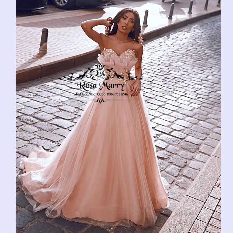 

Sparkly Sequined Plus Size Arabic Prom Dresses 2020 A Line Sweetheart Ruffles Cheap Girls Formal Vestido De Fiesta Party Gowns
