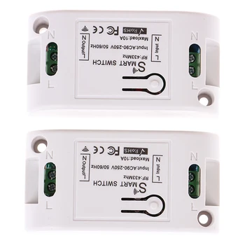 

RF 433Mhz 220V Receiver Smart Home Wifi Wireless Remote Control Smart Switch Smart Life/Tuya APP Works with Alexa Google