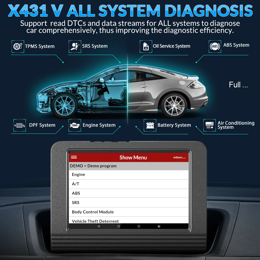 LAUNCH X431 V полная система OBDII диагностический инструмент с 30 + специальная