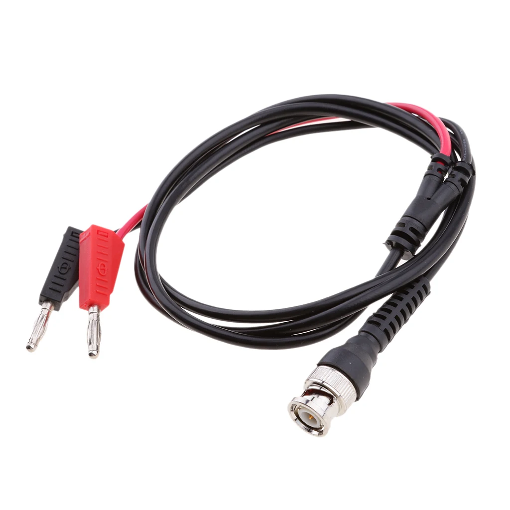 120cm BNC Male Q9 to Dual Banana With Socket Test Lead Wire for Oscilloscope