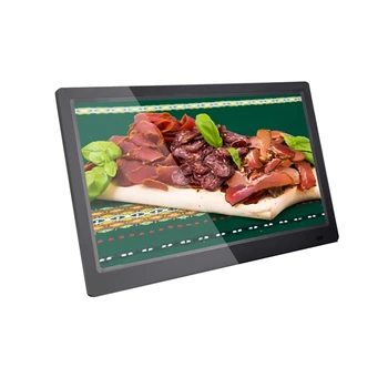 

bulk multi-function media play video music loop 15.6 inch lcd digital photo frame with calendar alarm clock