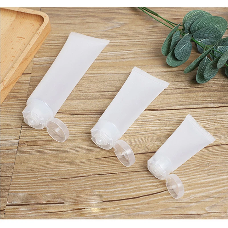 

5ml-100ml Portable Plastic Empty Refillable Bottles Traveling Lotion Plastic Bottle Bottling Tool Flip Rotating cover Hose