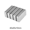 1~10PCS 40x20x10 Quadrate Powerful Magnets Strip DIY Permanent Magnetic 40x20x10mm Super Powerful Neodymium Magnet 40*20*10 mm ► Photo 3/6