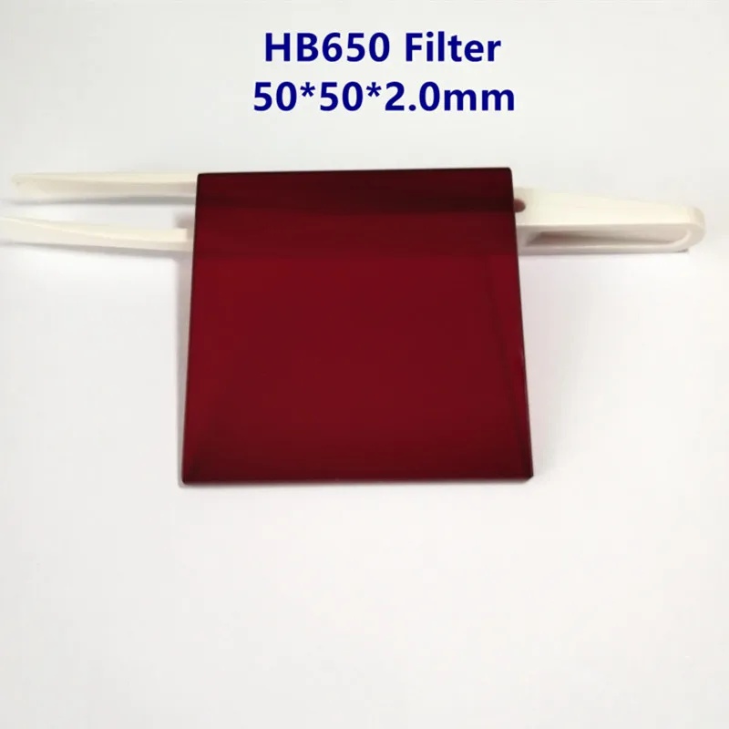 50*50*2 0 мм 650nm фильтр Longpass темно красное Оптическое стекло HB650 RG650|Оптические
