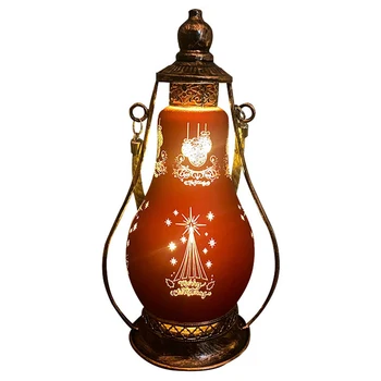 

Vintage Style Decorative Lantern LED Oil Lamp Indoor Lanterns for Home Hotel Christmas Christmas Pendant & Drop Ornaments WWO66