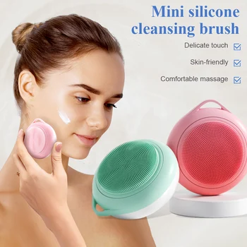 

Portable Vibrating Facial Cleansing Brush Tool Massage Face Deep Pore Waterproof Battery Powered For Face Cleaning Massage