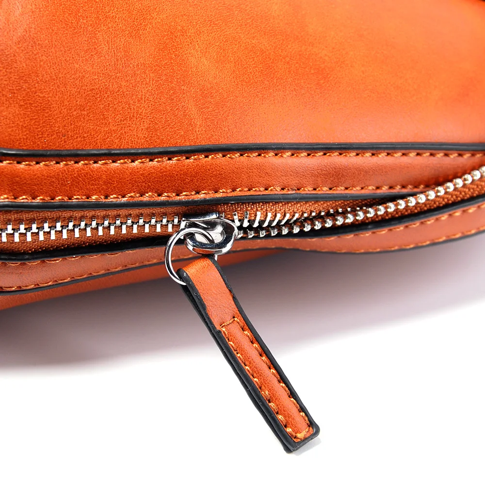 Образец кошелька оболочки, веганская кожаная сумка с заклепками, индивидуальные оболочки формы искусственная кожа сумки DOM109241