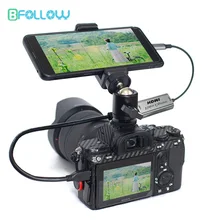 BFOLLOW Android Phone Tablet jako kamera Monitor Videokamera Adaptér HDMI pro Vlog Youtuber Filmmaker DSLR Video Capture Card