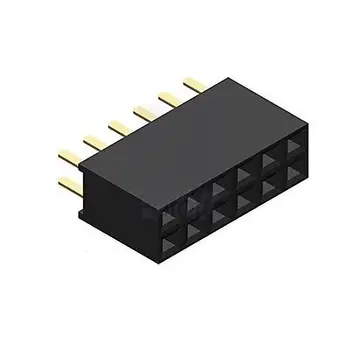 

20PCS 2x6 12 Pin 2.54mm Double Row Female Straight Header Pitch Socket Pin Strip diy electronics