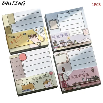 

Kawaii Memo Pad Bookmark Planner Paper Stickers Sticky Notes Stationery Notepad