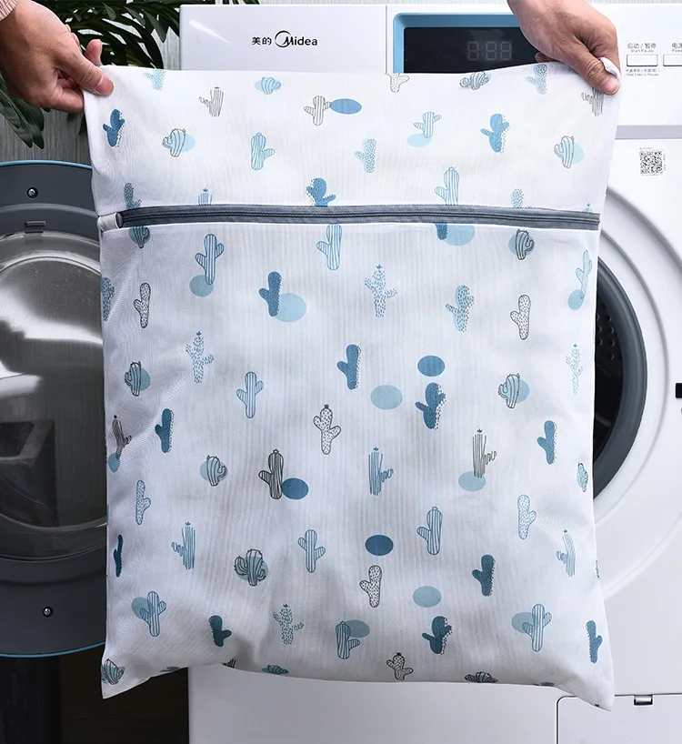 5 Sizes Exquisite Printing Washing Bag for Bra Socks Lingerie Wash Bag Multifunction Wash Organizer Underwear Laundry Bag Basket 4