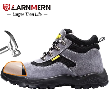 

LARNMERM Mens Safety Shoes Work Shoes Steel Toe Insulation Lightweight Breathable Construction Warehouse Factory Protection Sho