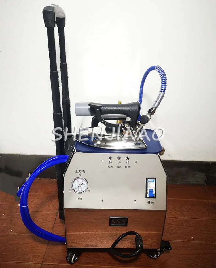 Steam Garment Ironing Machine Pull Rod Type With Water Tank Automatic Energy-Sav