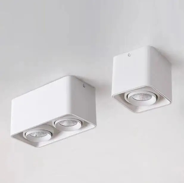 Online Platz Dimmbare LED Montiert Hinunter licht FÜHRTE Decken Lampen 10w 15W 20w 30W AC90 260V Licht Richtung einstellbar Indoor Beleuchtung