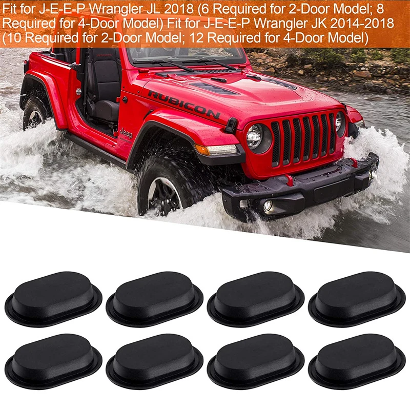 4PCS/8PCS Auto Schwarz Boden Pan Ablauf Stecker Kleine Gummi Stecker  Undicht Loch Stecker Für Jeep Wrangler JK JKU JL 2007-2018 Zubehör  Ablassschraube Gummistopfen Lochstopfen für Stecker Bodenstecker kleiner  Stecker J - AliExpress