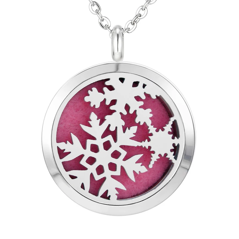 Кулон из нержавеющей стали для ароматерапии 30 мм|seed of life|aromatherapy locketsperfume diffuser necklace