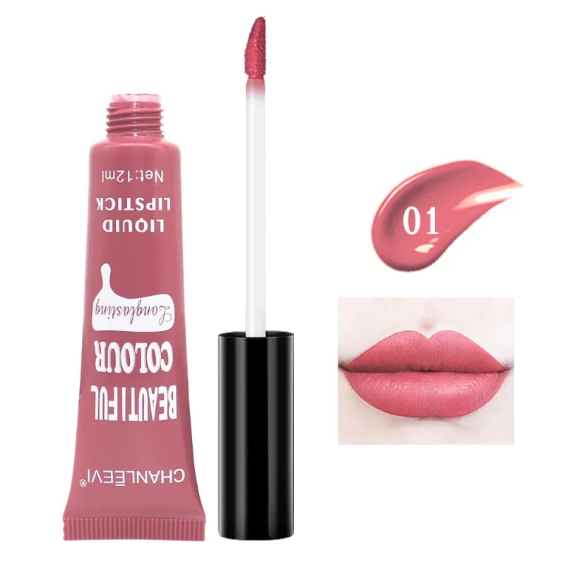 Hotsale Beauty 12 Colors Lip Gloss Matte Lip Gloss Liquid Matte Lipstick Moisturizing Long Lasting Hotsale Beauty 12 Colors Lip Gloss Matte Lip Gloss Liquid Matte Lipstick Moisturizing Long Lasting