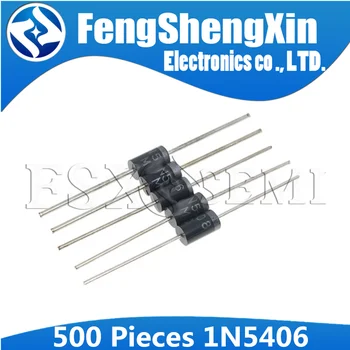 

500pcs/lot Rectifier diode 1N5406 IN5406 3A/600V DO-27