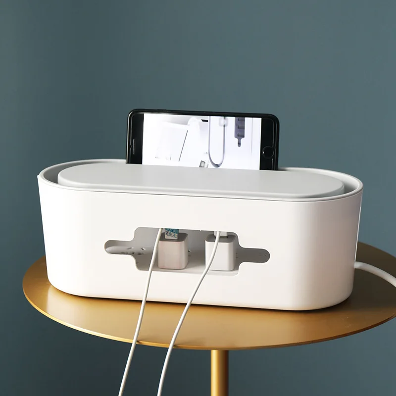 

Large Power Supply Socket Storage Box Wire Organizing Box Desktop Computer Cable Box Outlet Strips Wire Storage Box