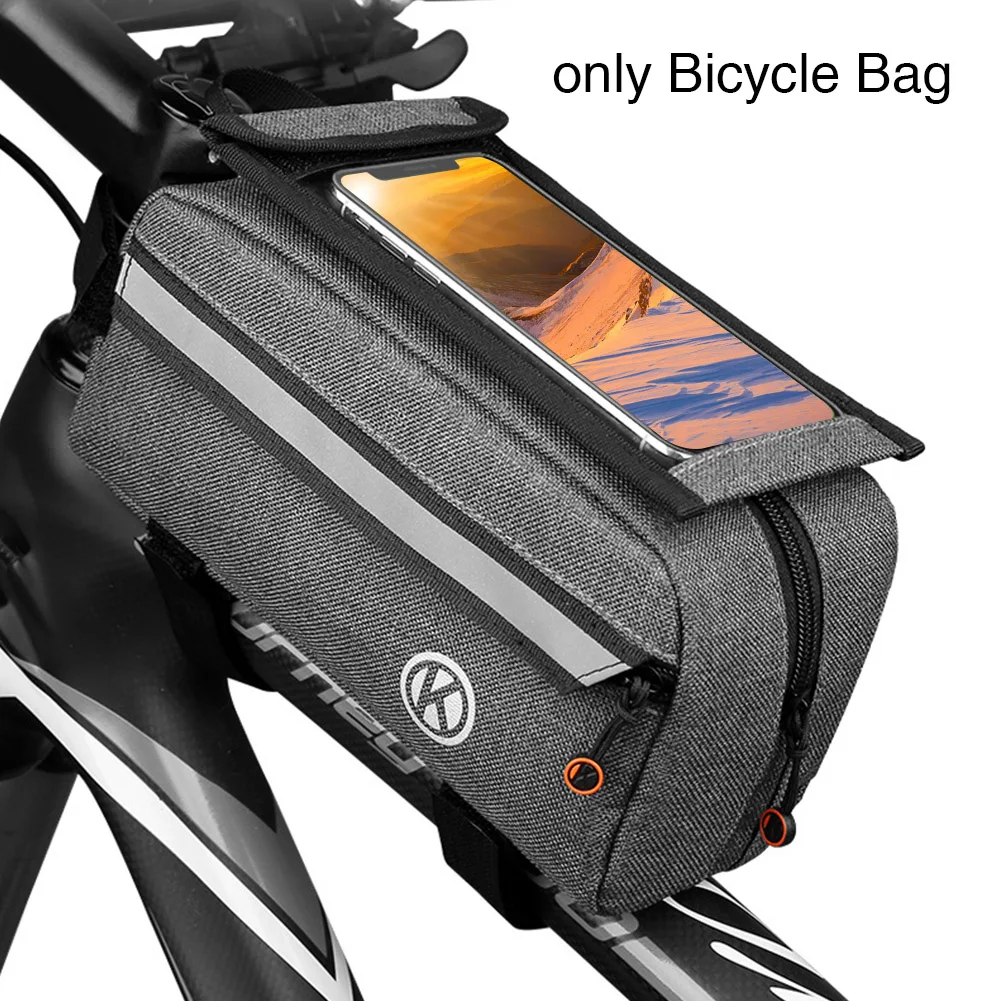 Сумка Pannier с верхней трубкой, чехол для телефона, велосипедная Рама для хранения, большая емкость, двойной чехол, держатель, водонепроницаемое седло для велосипеда
