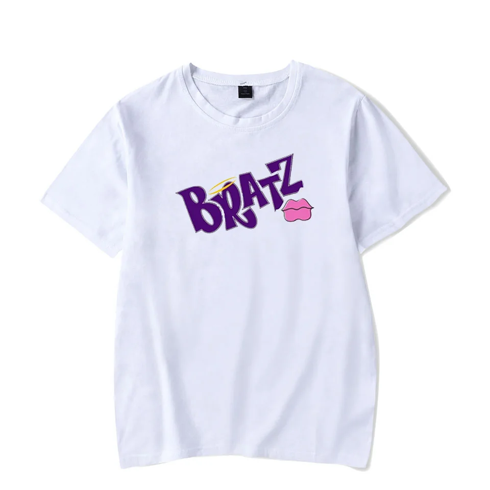 WAMNI Bratz Rock Angelz Harajuku Casual Print logo T Shirt for men Unisex Game Short Sleeve kids Women Funny | Женская одежда
