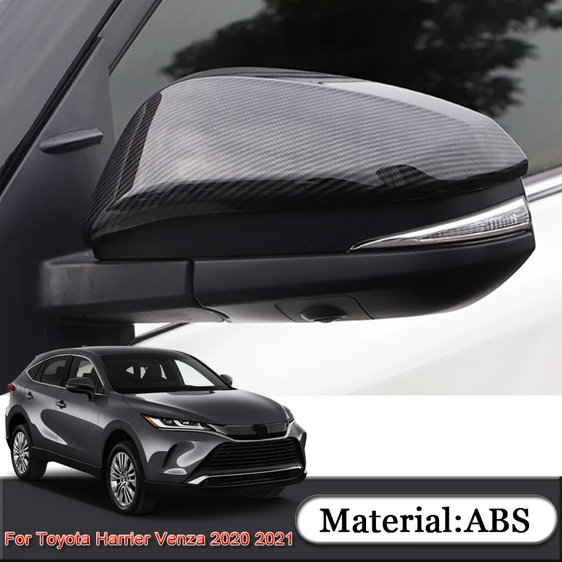 

Fit For Toyota Harrier Venza XU80 2020 2021 ABS Car External Rearview Mirror Cover Sequins Auto Stickers Automobiles Accessories