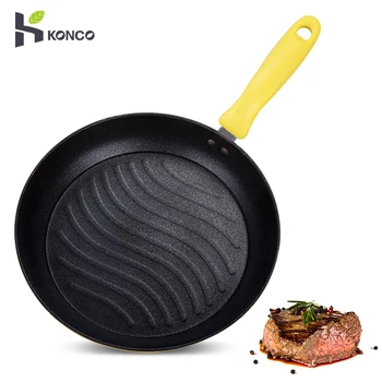 

Kocno 26CM Iron Frying Pan BBQ Pan steak Fried pancakes pan Non-stick WoK Gas Cookware Kitchen Pot