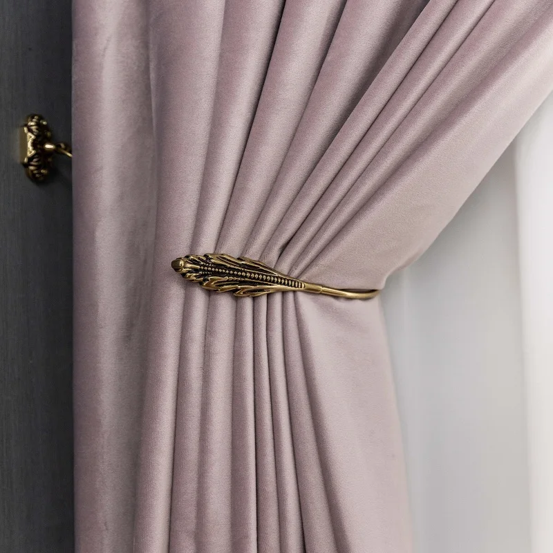 Розовые фиолетовые занавески из голландского фланелевого материала модные для