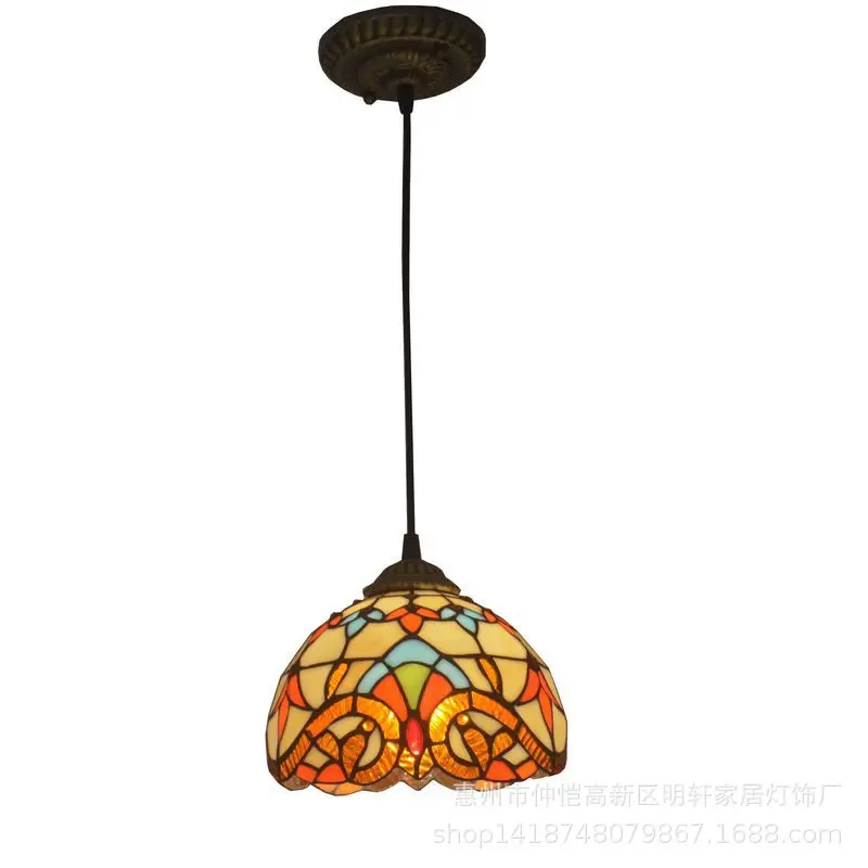 Подвесная лампа в стиле ретро барокко гостиной 20 см лампы Тиффани европейском