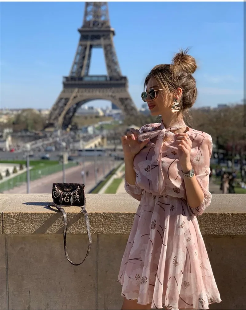 print mini chiffon dress12