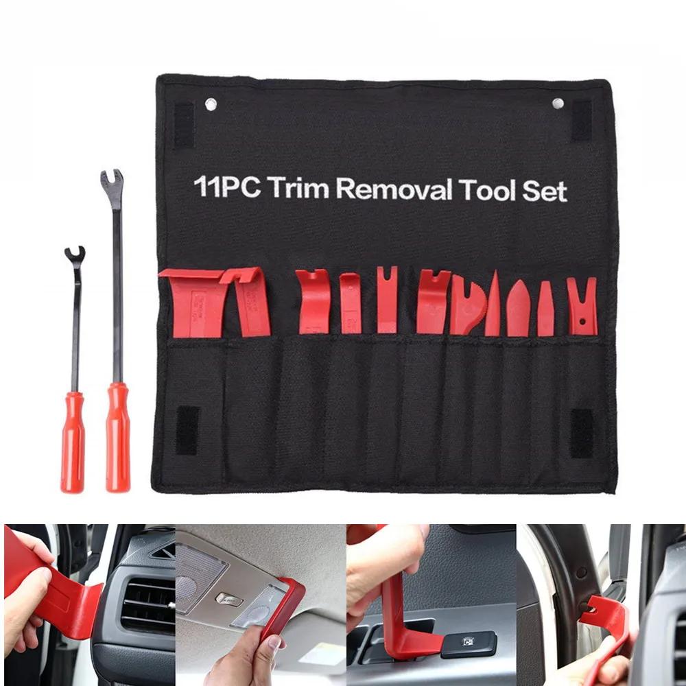 

Auto Trim Removal Tool Set Car Auto Radio Audio Repair Kit Door Dash Trim Pry Clip Stereo Panel Installer