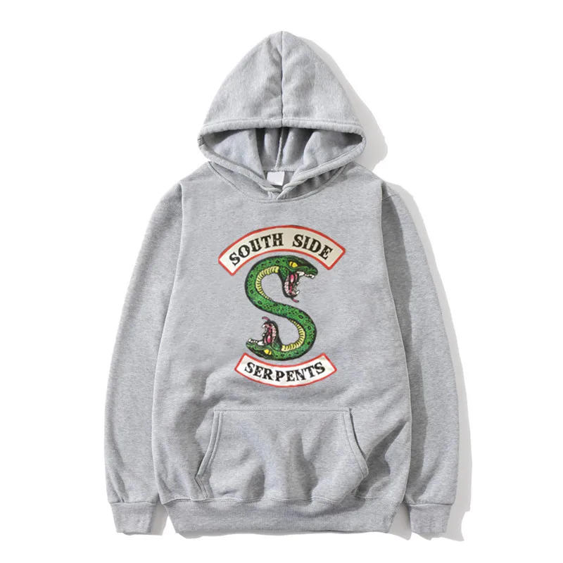 Riverdale South Side Serpents Hoodie Sweatshirts SouthSide Funny Cartoon Print Women/Men Hooded Pullover Tracksuit Female