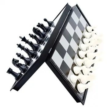 

Hot Sale Set X Chess Skillful Manufacture Magnetic Folding Chess Set Portable Chess Board Game Leisure Educational Toys